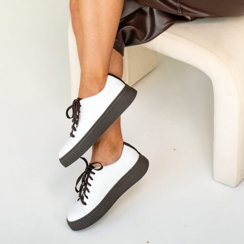 Półbuty Milano Białe